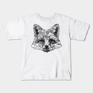 Fox Sketchy Geometric Art Kids T-Shirt